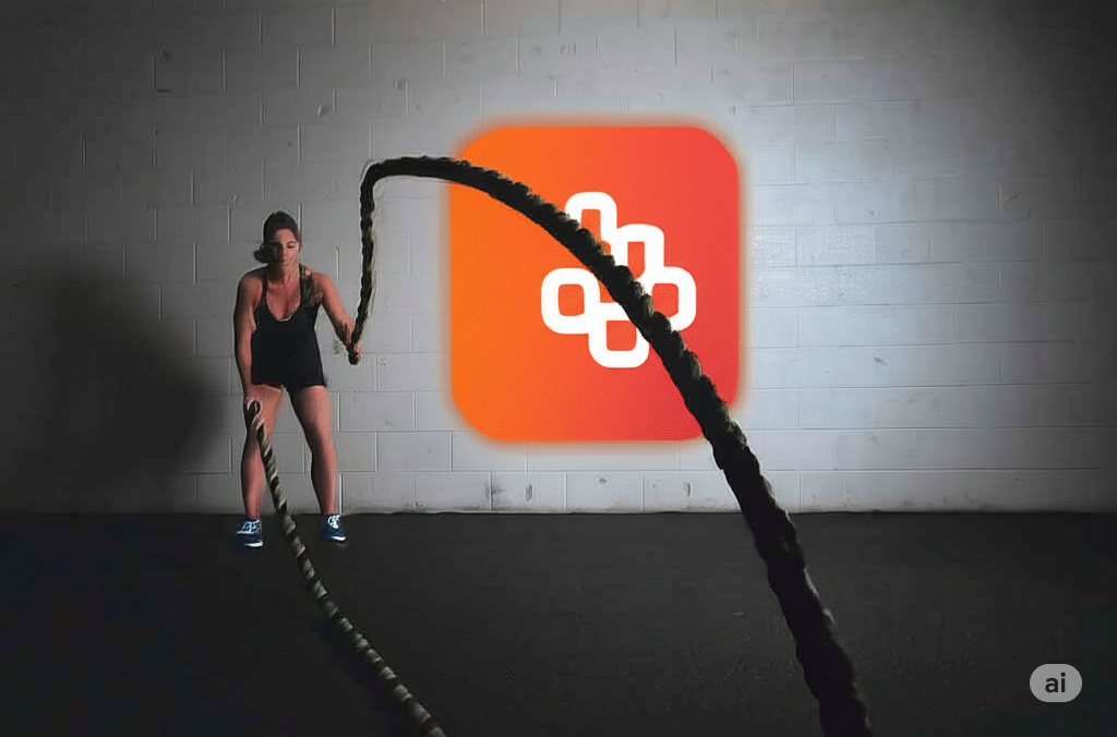 Athlete training calisthenics